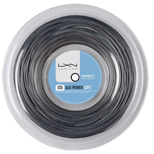 ALU Power Soft 17G Tennis String Reel Silver Strings Luxilon