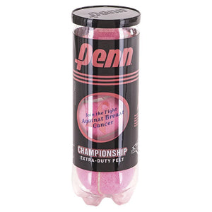 Championship Pink Tennis Ball Case Balls Penn