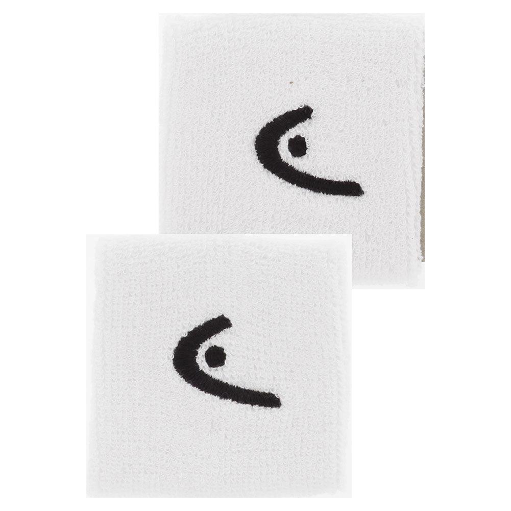 2.5 Inch Tennis Wristband 2 Pack White Accessories Head