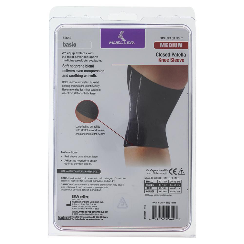 Closed Patella Knee Sleeve Medium Sports Medicine Mueller