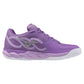 Womens Wave Enforce Court AC Tennis Shoes Bellflower and White Footwear Mizuno
