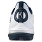 Mens Wave Exceed Tour 6 Clay Tennis Shoes White and Dress Blues Footwear Mizuno
