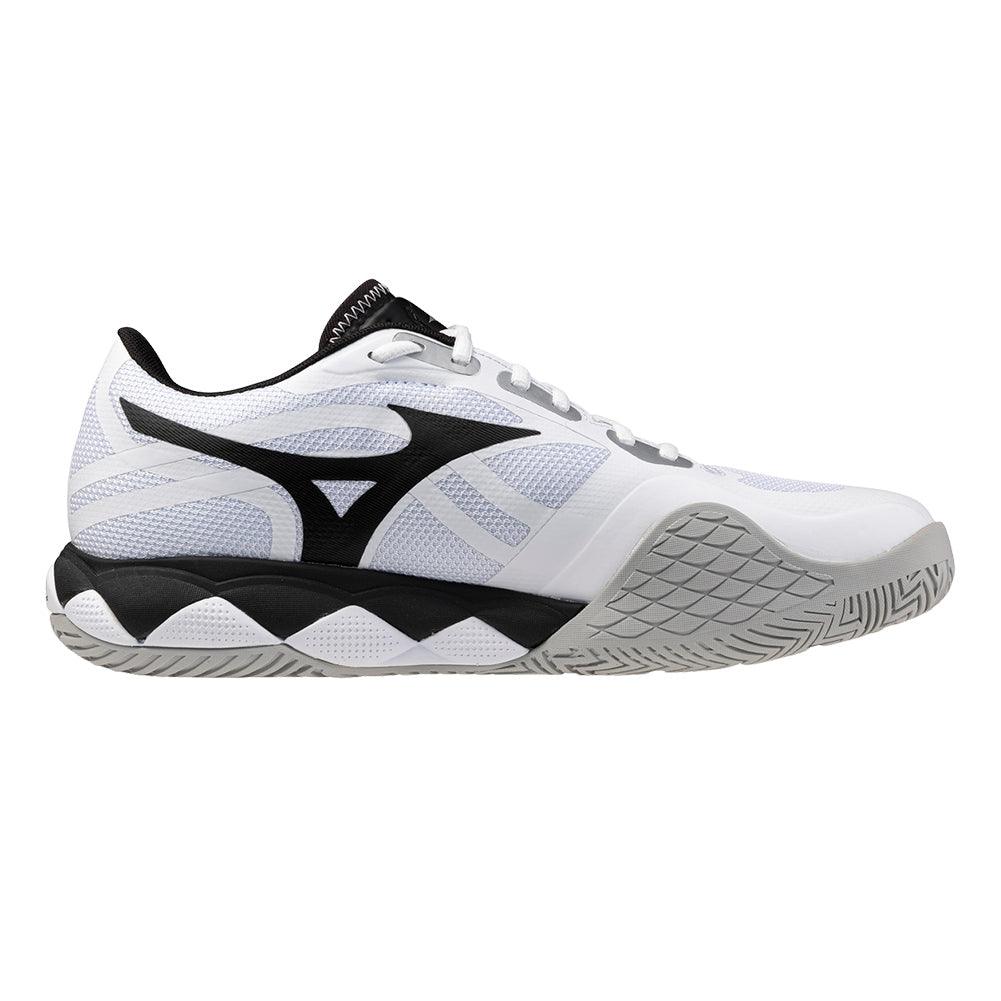 Men`s Wave Enforce Tour 2 Tennis Shoes White and Black Footwear Mizuno