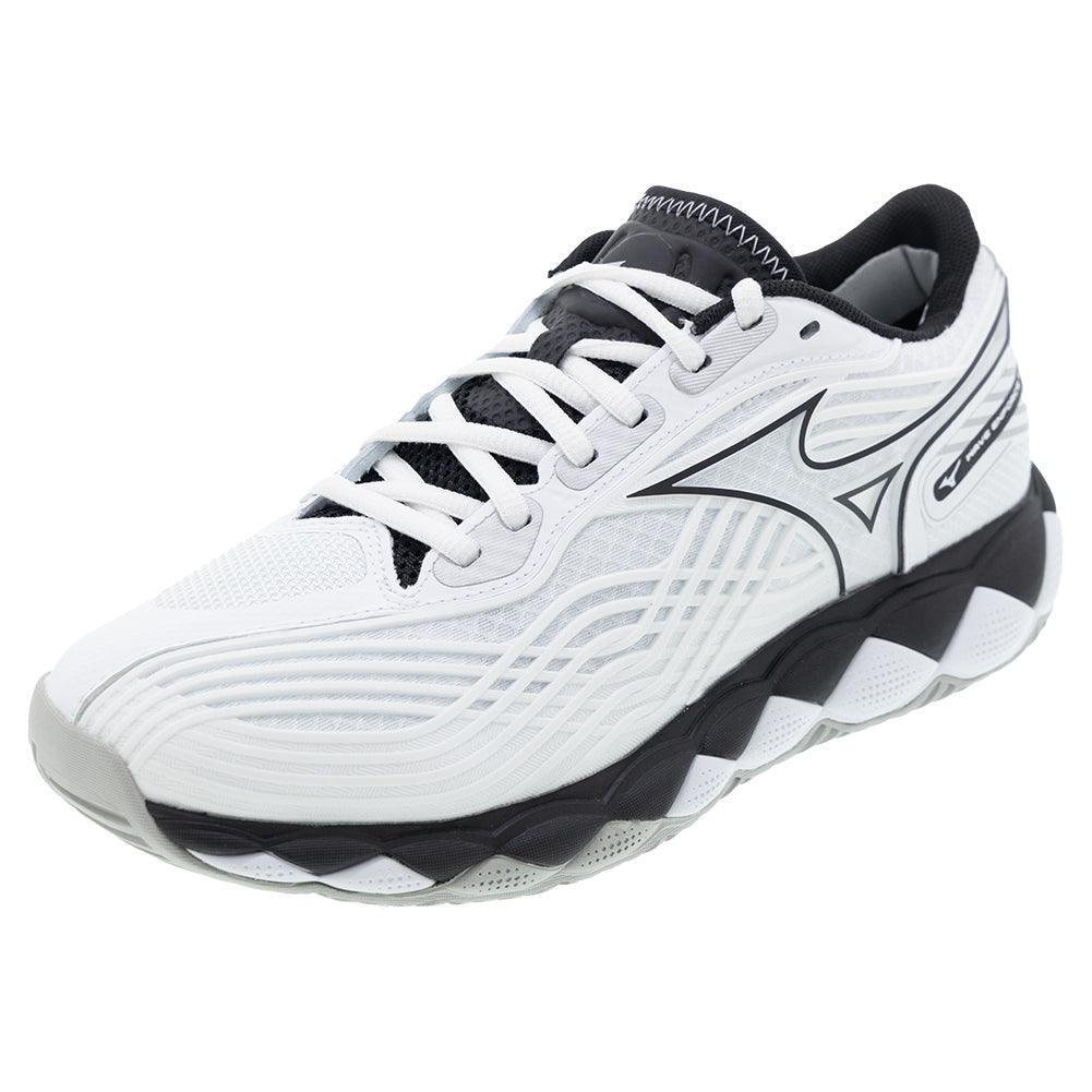 Men`s Wave Enforce Tour 2 Tennis Shoes White and Black Footwear Mizuno