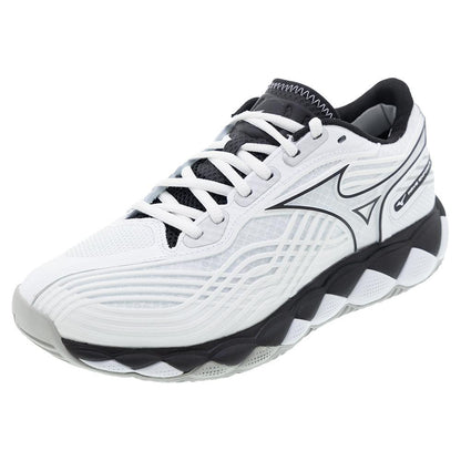 Men`s Wave Enforce Tour 2 Tennis Shoes White and Black Footwear Mizuno