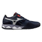 Men`s Wave Enforce Tour 2 AC Tennis Shoes Odyssey Grey and White Footwear Mizuno