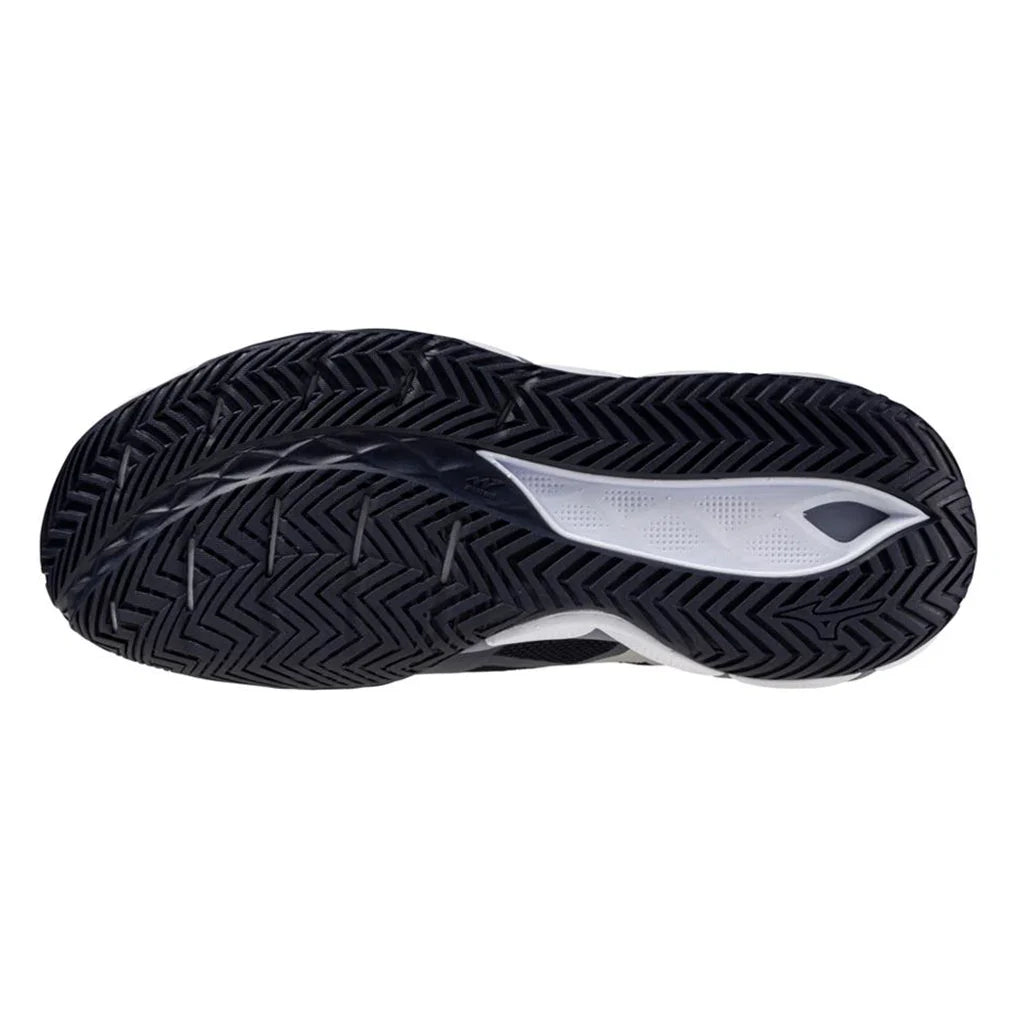 Men`s Wave Enforce Tour 2 AC Tennis Shoes Odyssey Grey and White Footwear Mizuno