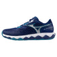 Men`s Wave Enforce Tour 2 Tennis Shoes Bellwether Blue and White Footwear Mizuno