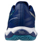 Men`s Wave Enforce Tour 2 Tennis Shoes Bellwether Blue and White Footwear Mizuno