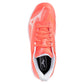 Women`s Wave Exceed Court AC Tennis Shoes Striking Coral and White Footwear Mizuno