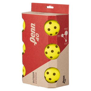 Championship 40 Outdoor Pickleballs 6 Pack Balls Head