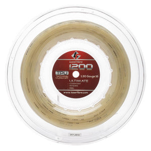 White - Laser 1200 Tennis String Reel Natural Accessories Laserfibre