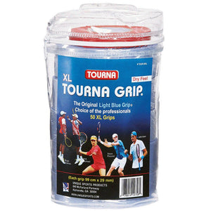 Grip XL Tennis Overgrip 50 Pack Blue Accessories Tourna