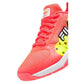 Women`s Volley Zone Pickleball Shoes Fiery Coral and White Footwear Fila
