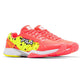 Women`s Volley Zone Pickleball Shoes Fiery Coral and White Footwear Fila