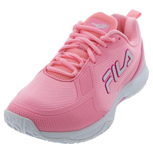 Womens Volley Burst Pickleball Shoes Cotton Candy and Knockout Pink Footwear Fila
