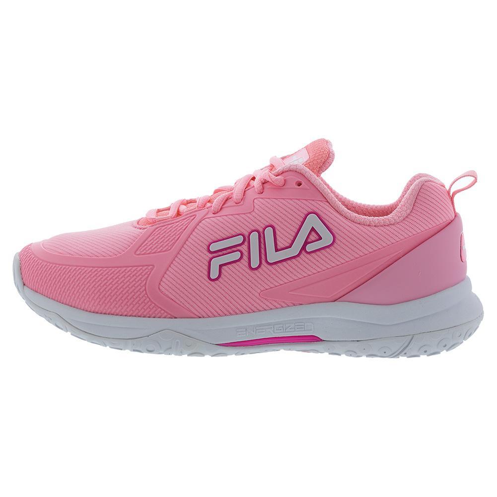 Womens Volley Burst Pickleball Shoes Cotton Candy and Knockout Pink Footwear Fila