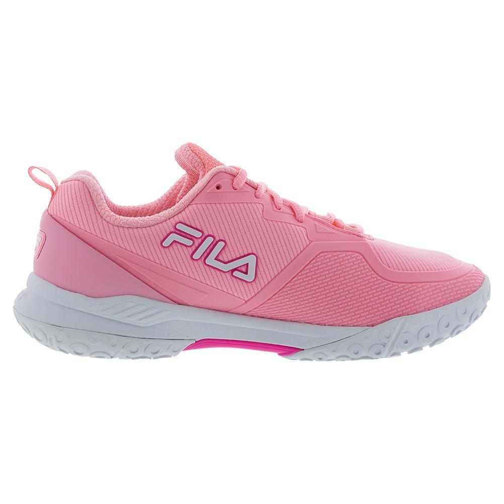 Womens Volley Burst Pickleball Shoes Cotton Candy and Knockout Pink Footwear Fila