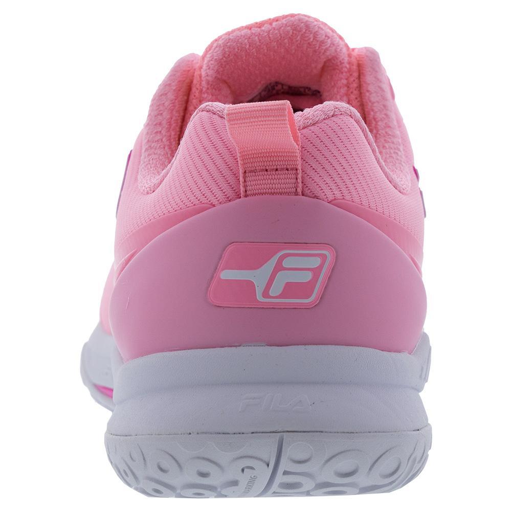 Womens Volley Burst Pickleball Shoes Cotton Candy and Knockout Pink Footwear Fila