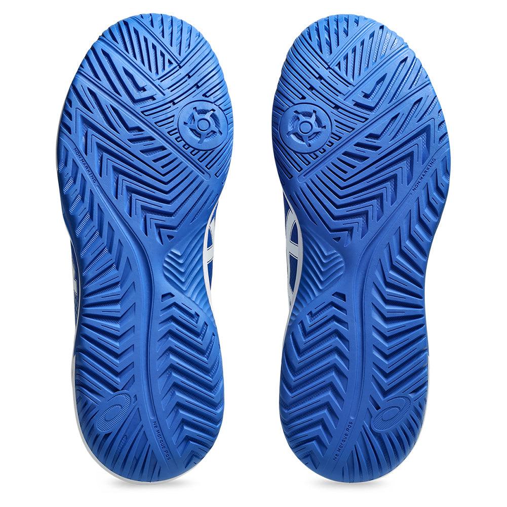 Men`s GEL-Dedicate 8 Pickleball Shoes Illusion Blue and White Footwear Asics