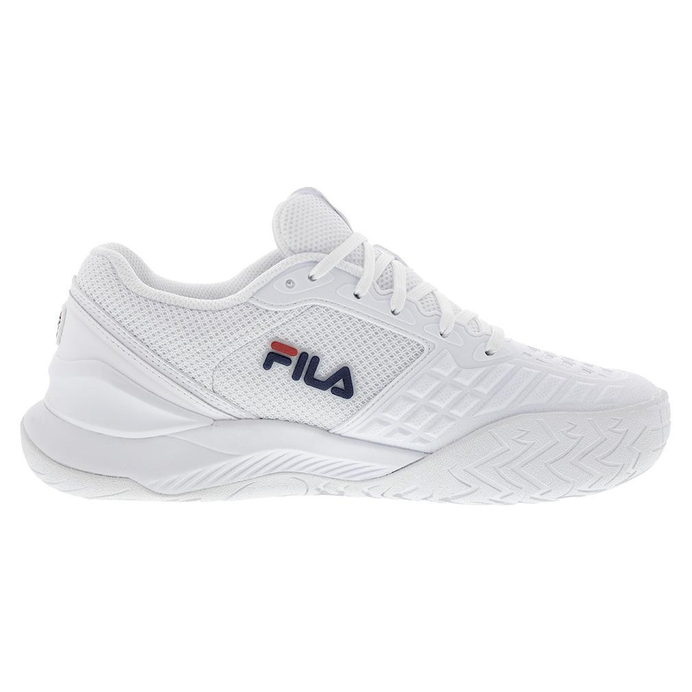 Women's Axilus 3 Tennis Shoes White and Navy Footwear Fila