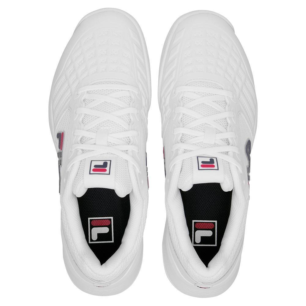 Women's Axilus 3 Tennis Shoes White and Navy Footwear Fila