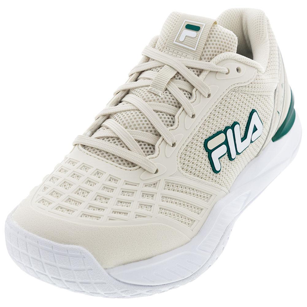 Women's Axilus 3 Tennis Shoes Whitecap Gray and White Footwear Fila
