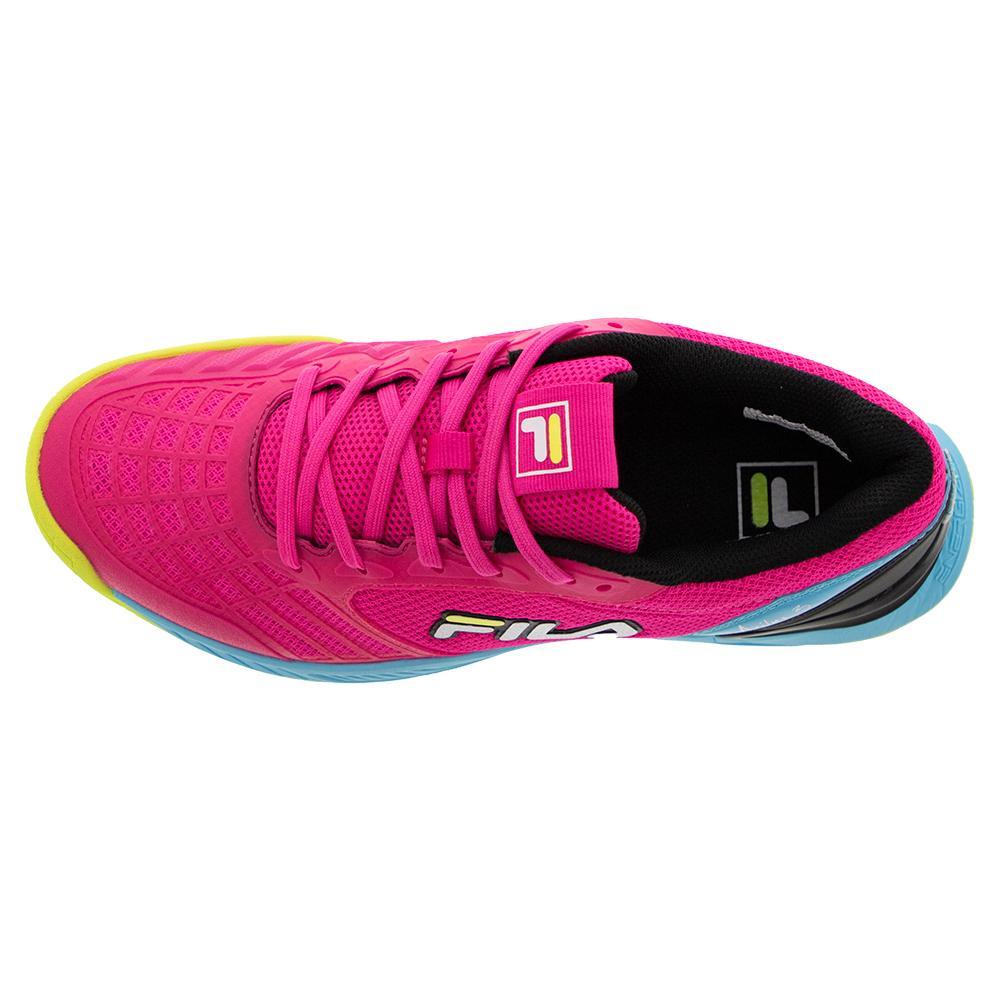 Women's Axilus 3 Tennis Shoes Pink Glo and Bluefish Footwear Fila