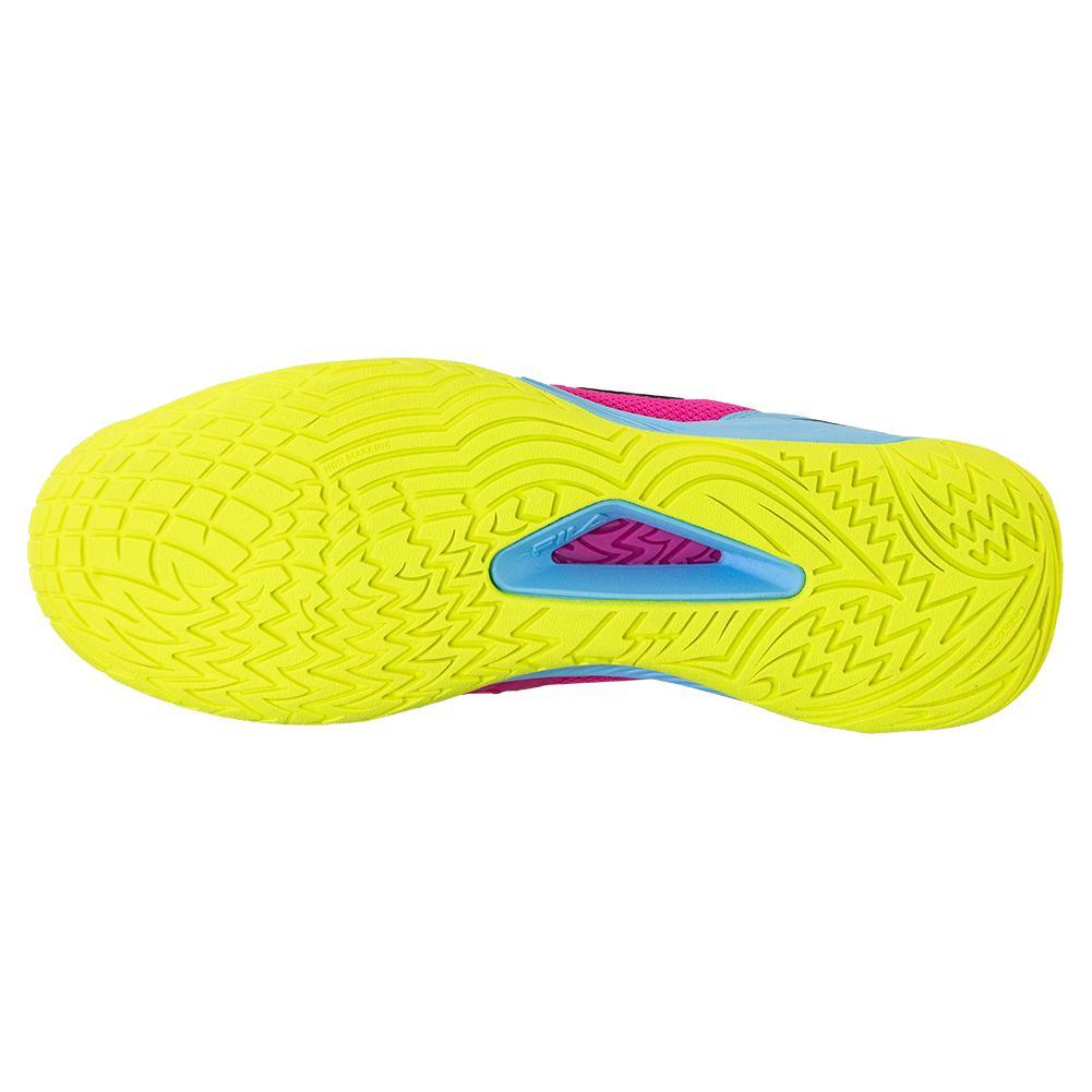 Women's Axilus 3 Tennis Shoes Pink Glo and Bluefish Footwear Fila