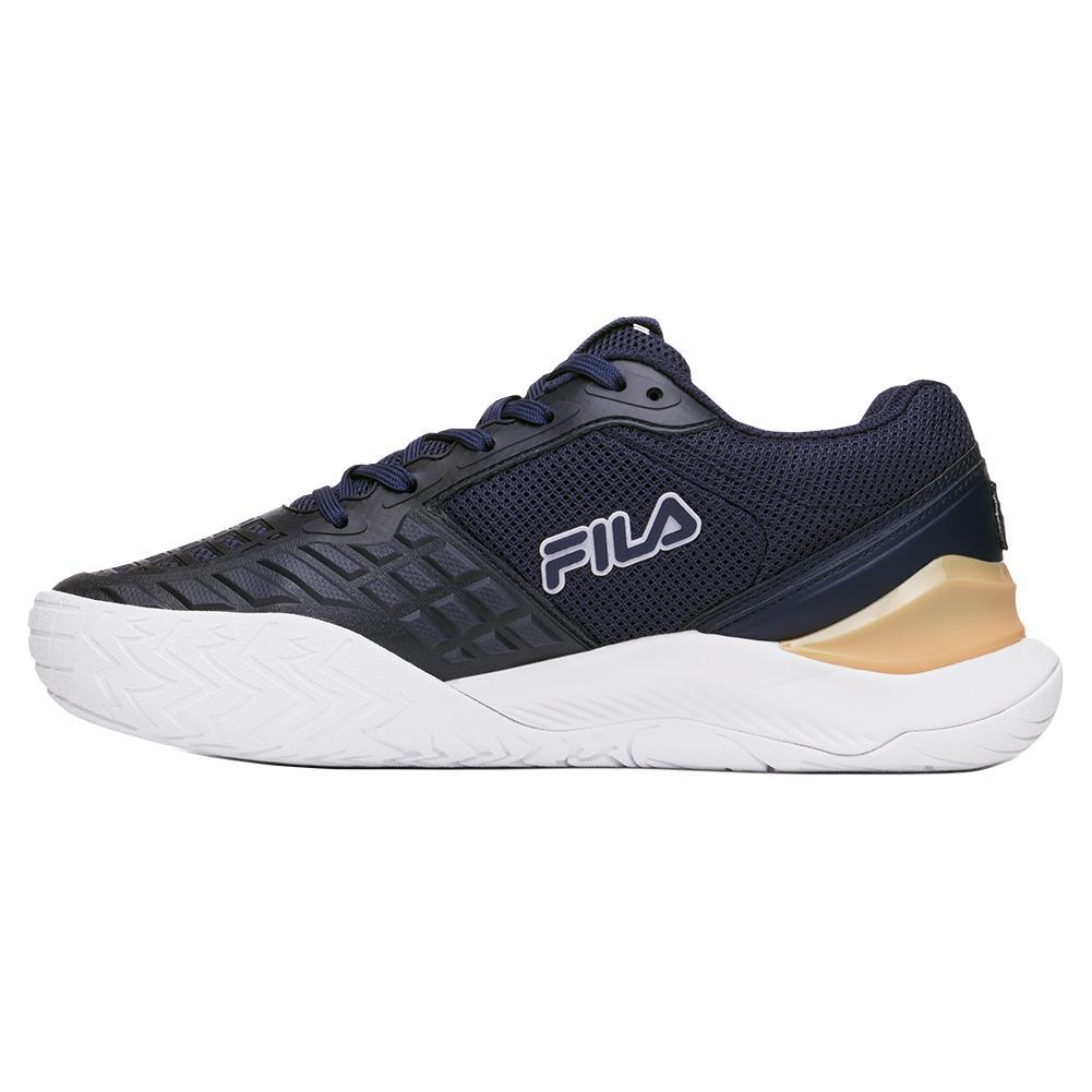 Women's Axilus 3 Tennis Shoes Navy and White Footwear Fila
