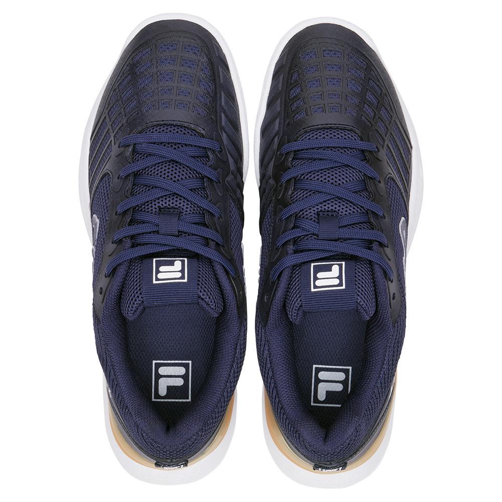 Women's Axilus 3 Tennis Shoes Navy and White Footwear Fila