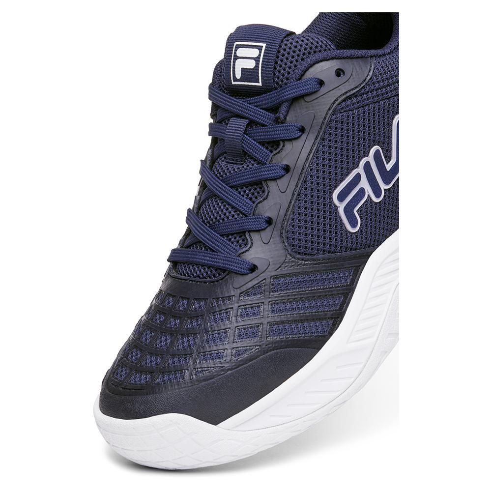 Women's Axilus 3 Tennis Shoes Navy and White Footwear Fila
