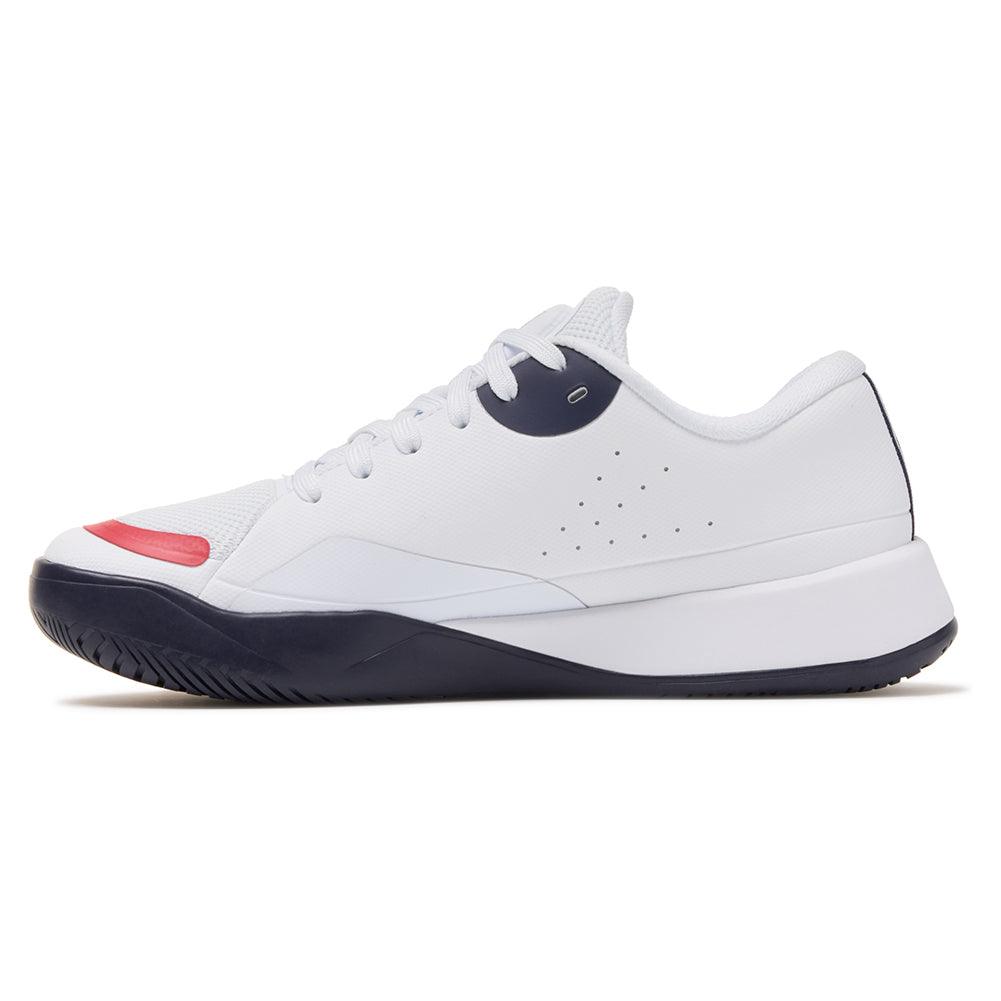 Women`s Quick Ace Tennis Shoes White and Navy Footwear Fila