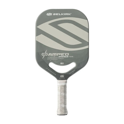 Amped Pro Epic Pickleball Paddle Silver Racquets Selkirk