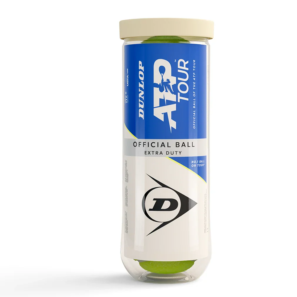 ATP Tour Extra Duty Tennis Ball Case Balls Dunlop