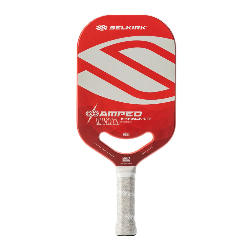 Amped Pro Invikta Pickleball Paddle Red Racquets Selkirk