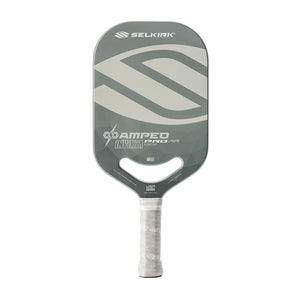 Amped Pro Invikta Pickleball Paddle Silver Racquets Selkirk