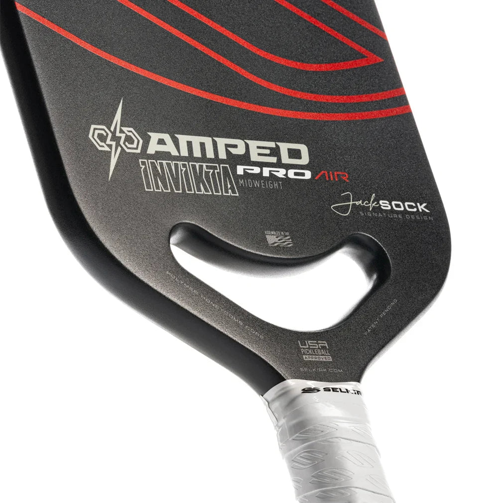 Amped Pro Invikta Pickleball Paddle Jack Sock Signature Racquets Selkirk