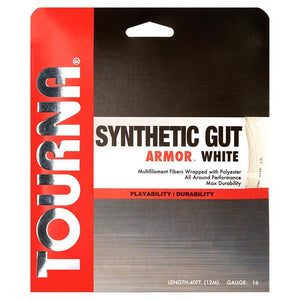 Synthetic Gut Armour Tennis String White Strings Tourna