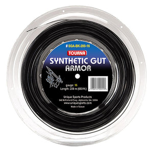 Synthetic Gut Armor Tennis String Reel Black Strings Tourna