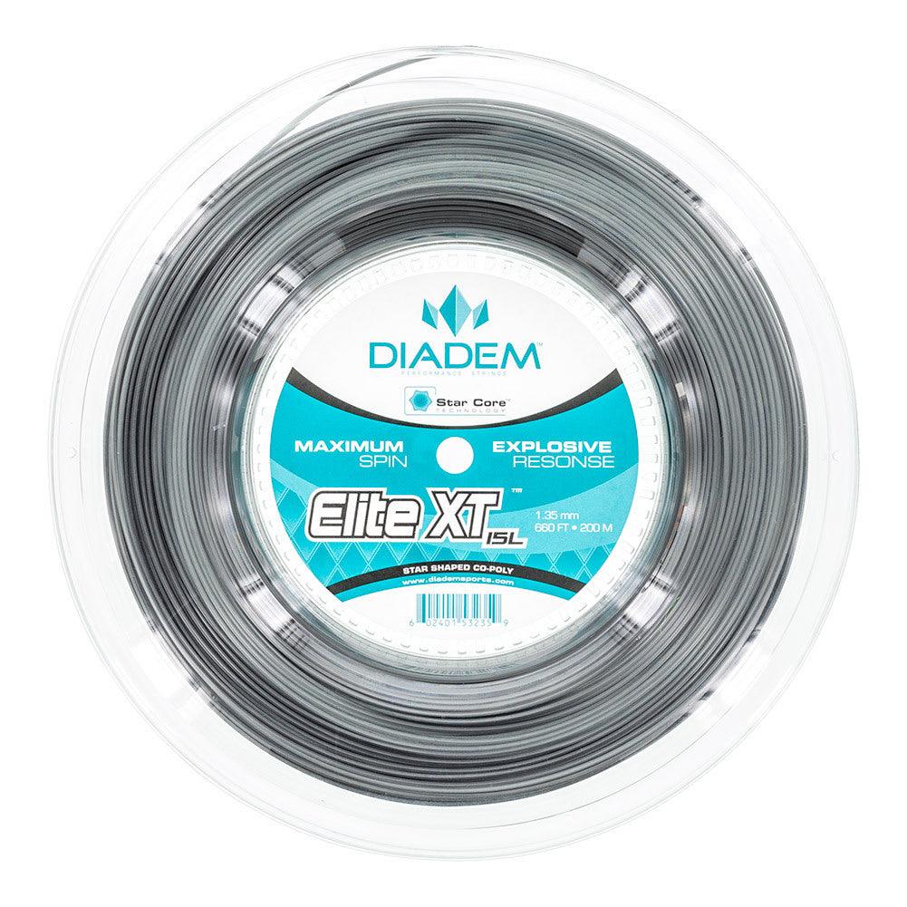 Elite XT Tennis String Reel Black Strings Diadem