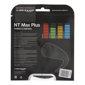 NT Max Plus 16G Tennis String Black Strings Dunlop
