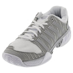 Women's HyperCourt Express Tennis Shoes White and Silver Footwear K-Swiss