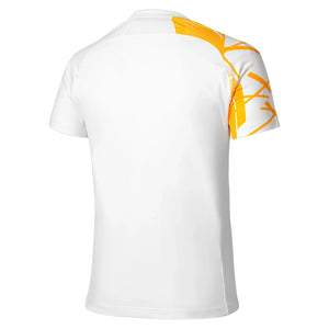 Men`s Shadow Graphic Tennis Top White Citrus Apparel Mizuno