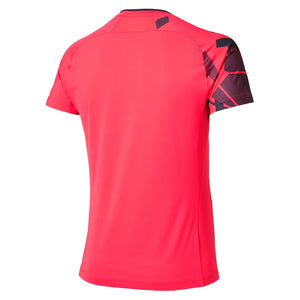 Men`s Shadow Graphic Tennis Top Vibrant Red Apparel Mizuno