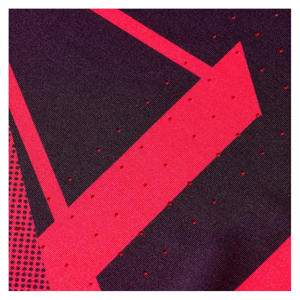 Men`s Shadow Graphic Tennis Top Vibrant Red Apparel Mizuno