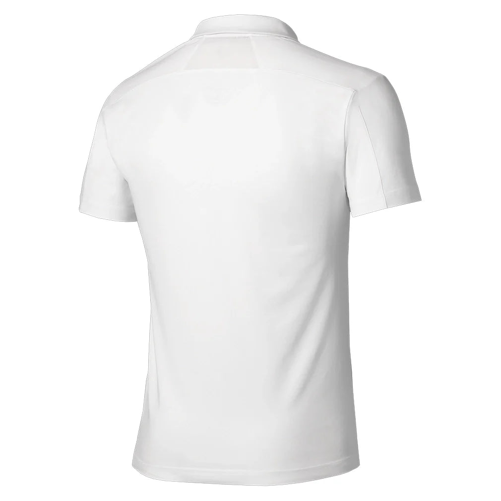 Men`s Shadow Tennis Polo White Grey Apparel Mizuno