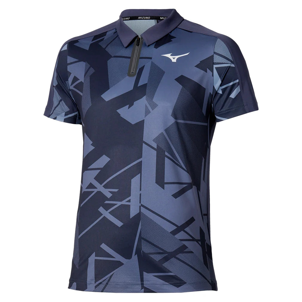 Men`s Shadow Tennis Polo Odyssey Grey Apparel Mizuno