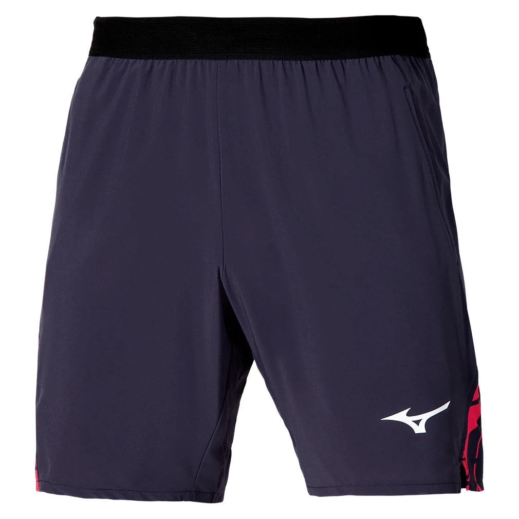 Men`s 8 Inch Amplify Tennis Short Odyssey Grey Apparel Mizuno