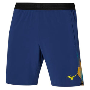 Men`s 8-inch Amplify Tennis Short Bellwether Blue Apparel Mizuno